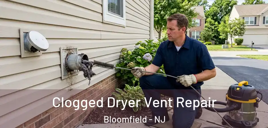 Clogged Dryer Vent Repair Bloomfield - NJ