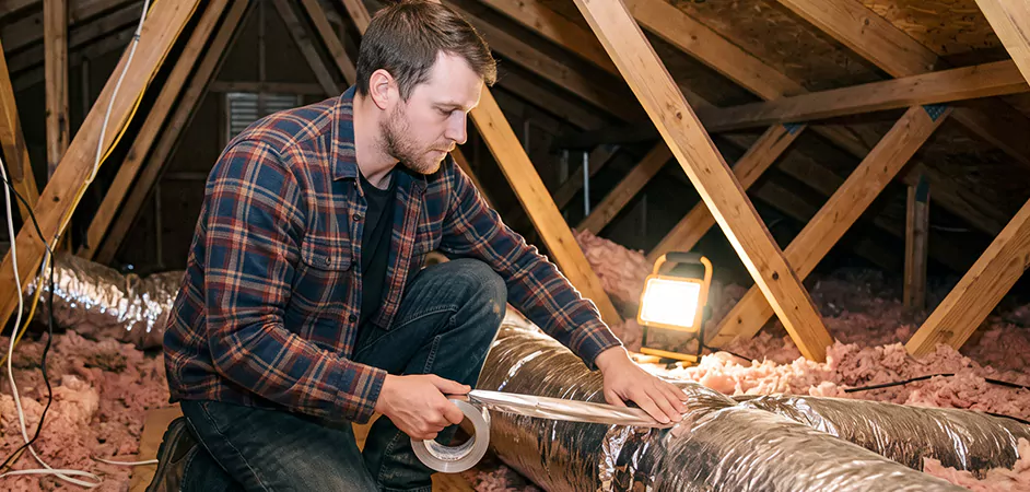 Attic Duct Sealing and Insulation in Bloomfield