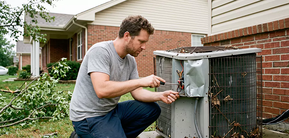 Storm Damage HVAC Restoration in Bloomfield