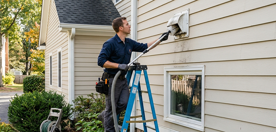 Exterior Vent Cap Cleaning in Bloomfield